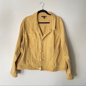 Lane Bryant Yellow Denim jacket size 24